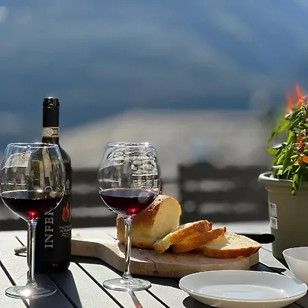 Panoramic Italian Alps Valtellina Near Sondrio, Tirano Appartement Poggiridenti